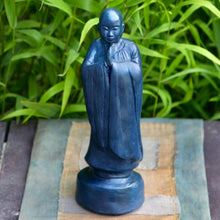 Load image into Gallery viewer, Light indigo finish; indigo grown and processed at the Monastery