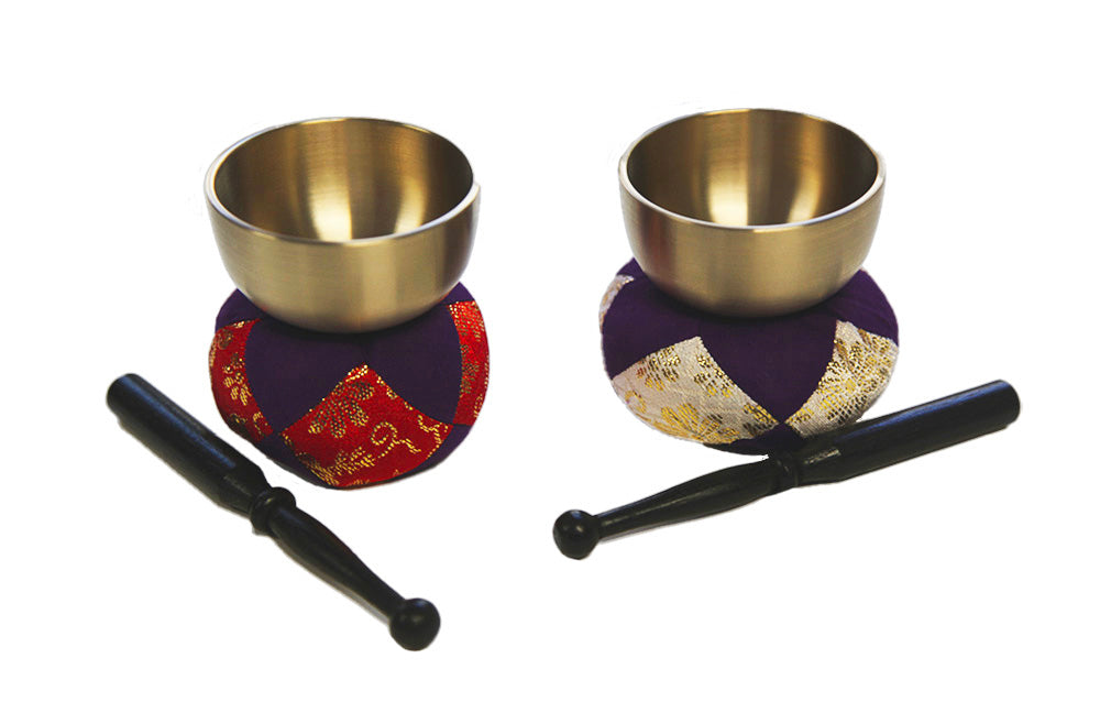 Traditional Gong Mini With Wooden Mallet - Traditional Brass Percussion Instrument For Music & Meditation Handheld Gong