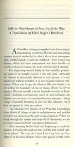 The Wholehearted Way: A Translation of Eihei Dogen's Bendowa