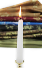 Load image into Gallery viewer, White Tapered Candle
