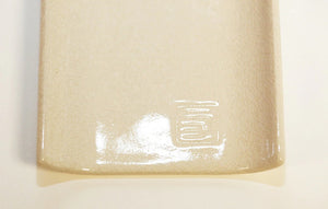 White Ceramic Plate Incense Holder