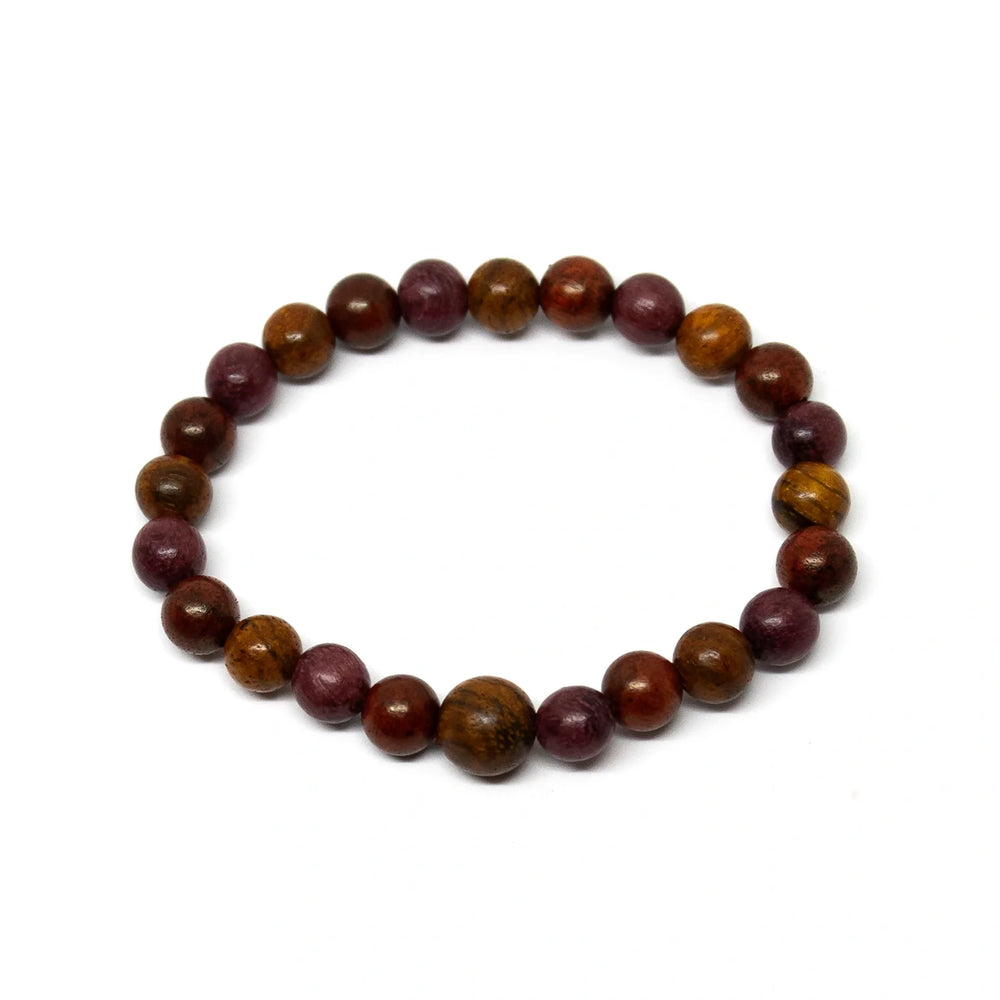 Dragon Blood Wood, Pupleheart Wood & Aloeswood Wood Wrist Mala