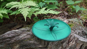 Cast Iron Green Lily Incense Holder