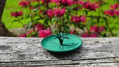 Cast Iron Green Lily Incense Holder
