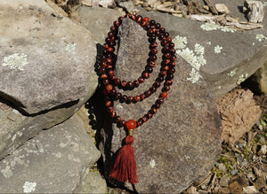 Red Tiger's Eye Full Mala