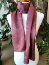 Load image into Gallery viewer, Silk Charmeuse Scarf: Plum &amp; Violet