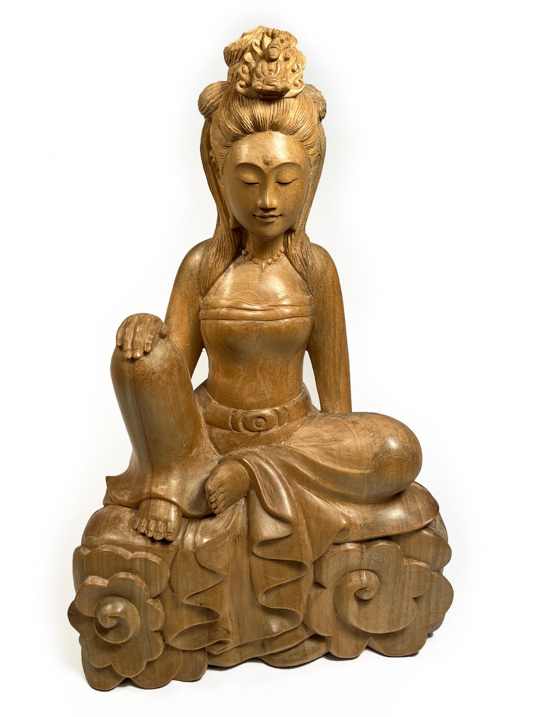 Hand carved Kannon in Royal Ease