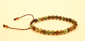 Chrysocolla Adjustable Wrist Mala