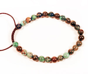 Chrysocolla Adjustable Wrist Mala