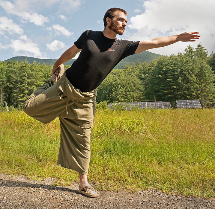 Mens Hemp Thai Fisherman Pants Gray Hippie Plain Yoga Handmade Trouser  Travel  eBay