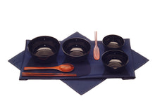 Load image into Gallery viewer, Melamine Four-Bowl Oryoki Set with Scraper