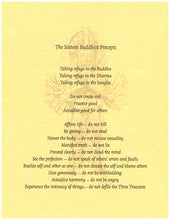 Load image into Gallery viewer, The Sixteen Buddhist Precepts
