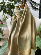 Load image into Gallery viewer, Image of Silk Charmeuse Scarf: Green GoldSilk Charmeuse Scarf: Green Gold