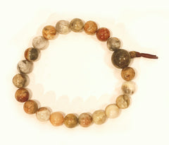Crazy Lace Agate Wrist Mala