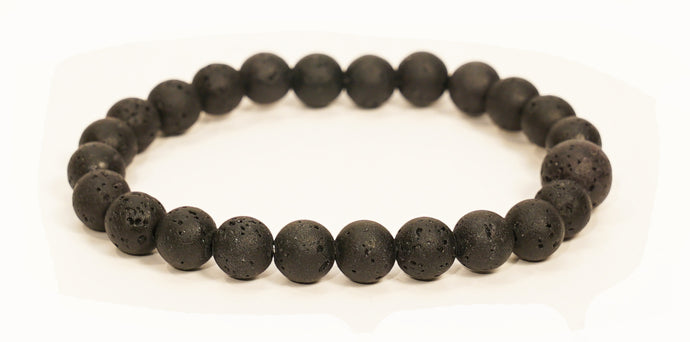 Lava Stone Wrist Mala