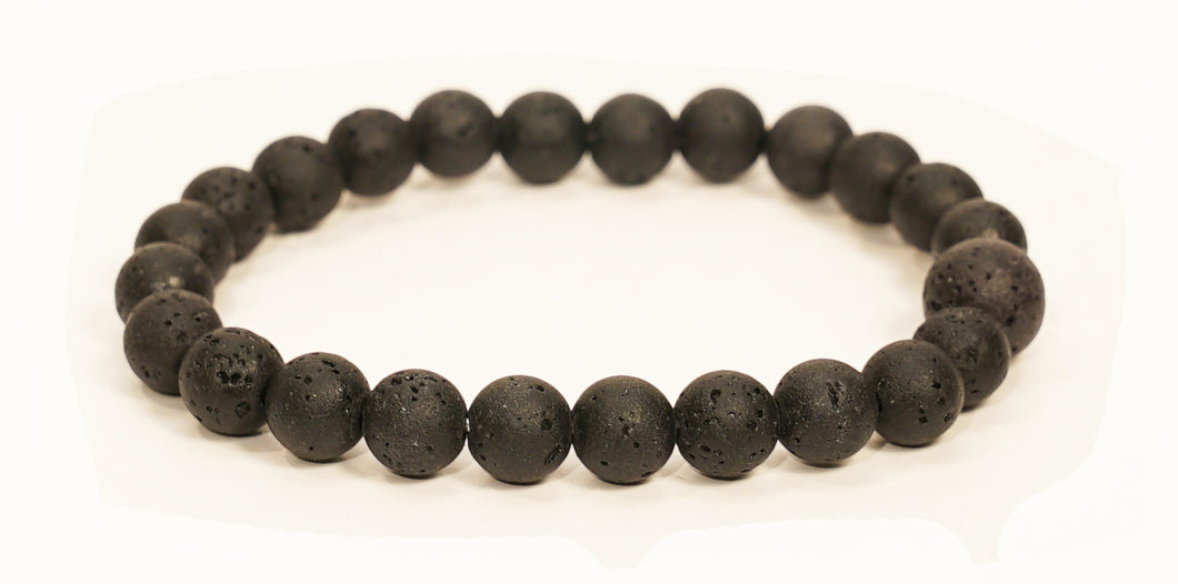 Lava Stone Wrist Mala