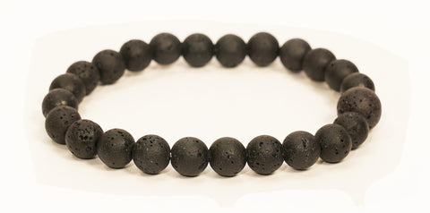 Lava Stone Wrist Mala