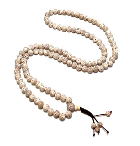 White Lotus Bead Full Mala