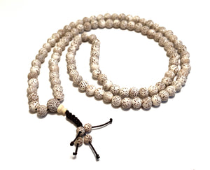 White Lotus Bead Full Mala