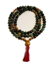 Load image into Gallery viewer, African Turquoise and Meranti Wood Full Mala