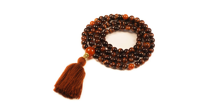 Red Tiger's Eye Full Mala