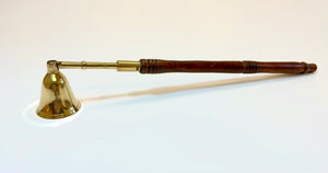 Brass Candle Snuffer with Wooden Handle