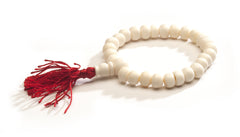 Nepal White Bone Wrist Mala
