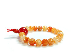 Fire Agate Wrist Mala