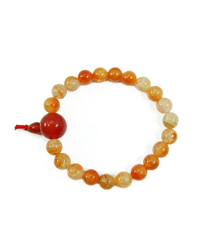 Fire Agate Wrist Mala