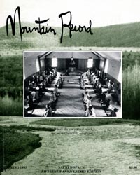 Sacred Space - Mountain Record, Vol. XIII, No. 3.