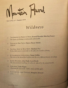 Wildness - Mountain Record, Vol. 32.4, Summer 2014