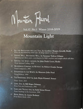 Load image into Gallery viewer, Mountain Light - Mountain Record, Vol. 37.1, Winter 2018-2019